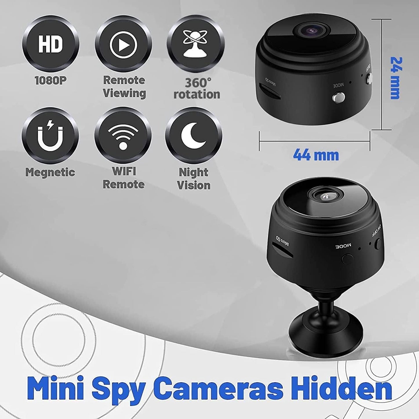 Mini Wireless WiFi ,Cameras with Indoor Video Recorder